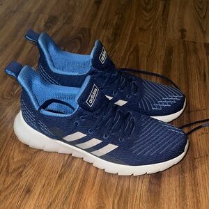 Adidas Kids Navy and White Sneakers